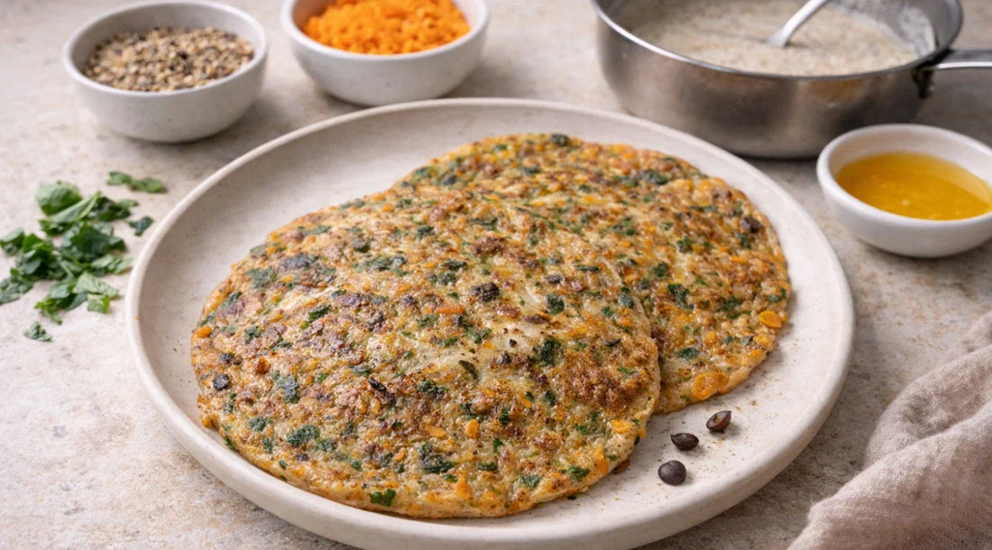 Mild Vegetable Adai (Protein-Packed Savoury Pancake)